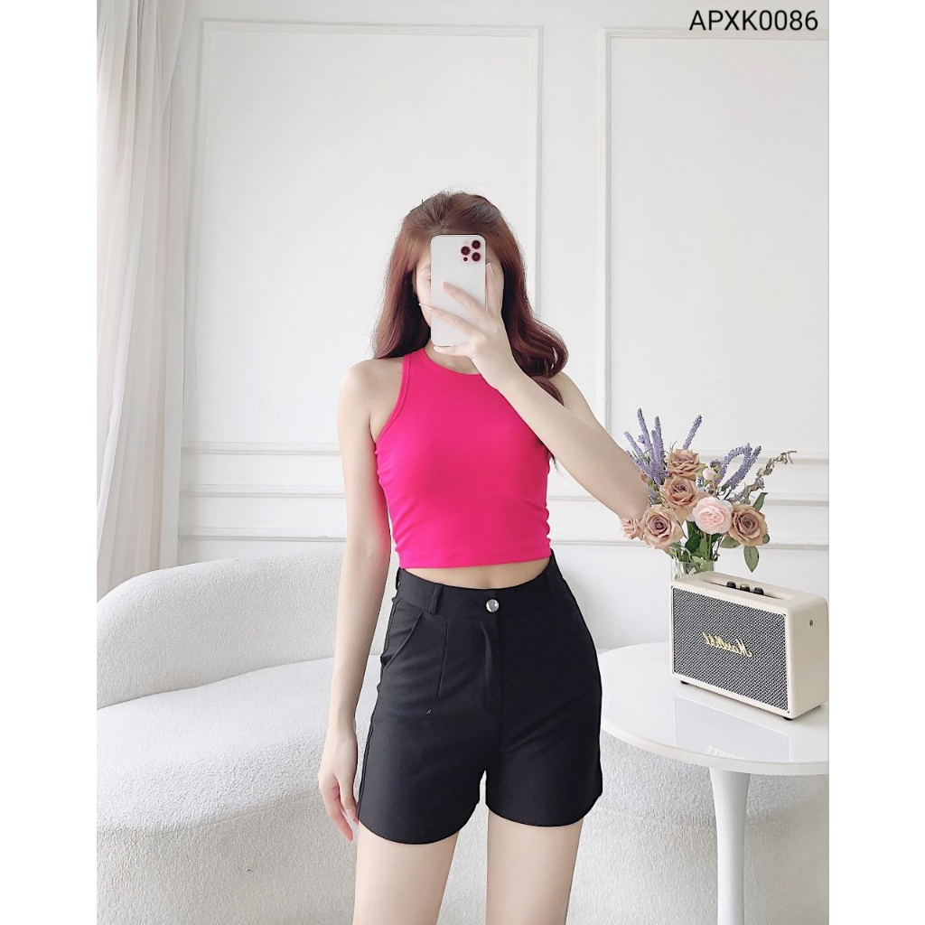 Áo Ba Lỗ Croptop Nữ Sát Nách Thể Thao Thun Len Tăm P2H AT03 | BigBuy360 - bigbuy360.vn