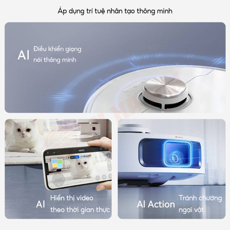 Robot Hút Bụi Lau Nhà Dreame W10S ProTự Giặt Giẻ Sấy Khô Bảo Hành 24 Tháng