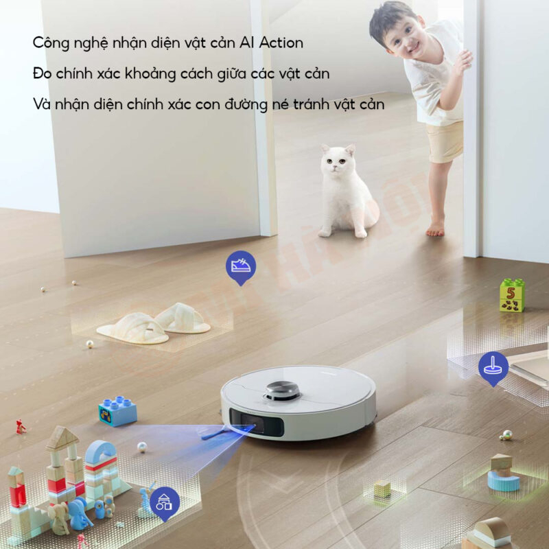 Robot Hút Bụi Lau Nhà Dreame W10S ProTự Giặt Giẻ Sấy Khô Bảo Hành 24 Tháng