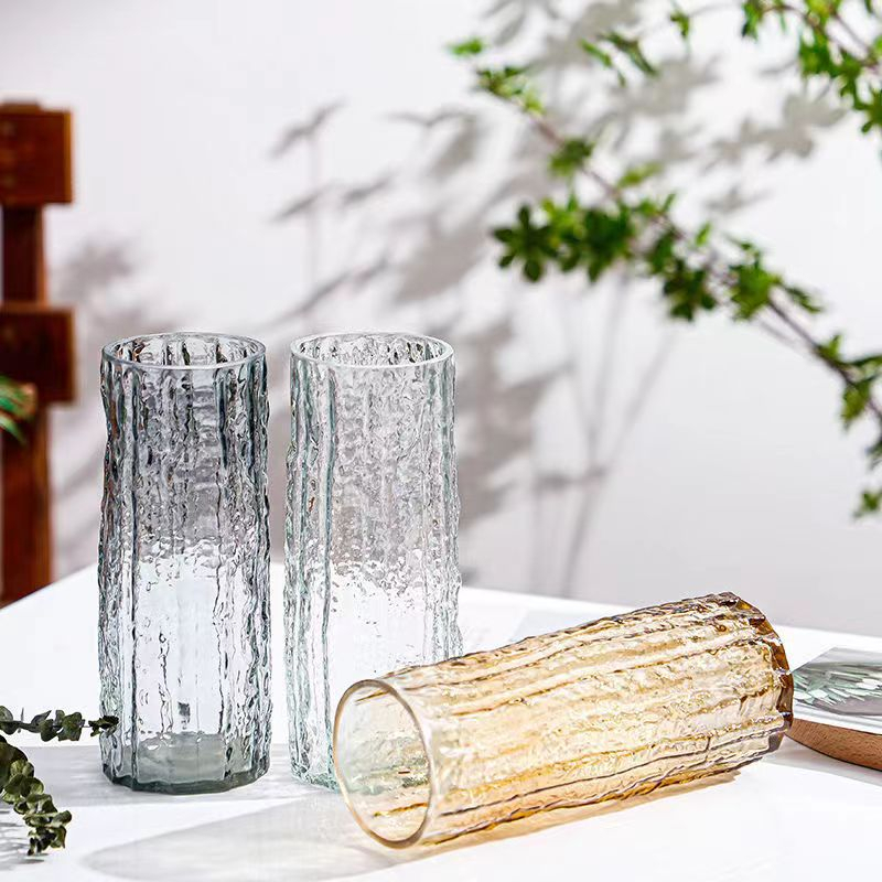 Lọ hoa thủy tinh sang trọng gudecor , bình hoa decor phòng ngủ và trang trí phòng khách cao cấp