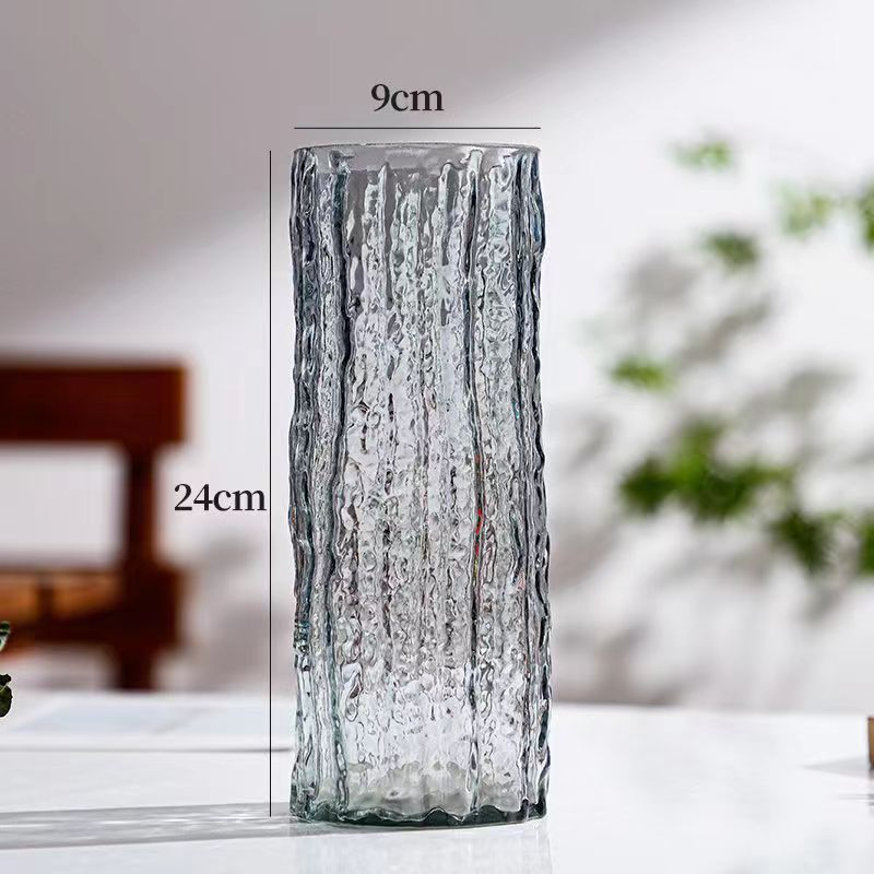 Lọ hoa thủy tinh sang trọng gudecor , bình hoa decor phòng ngủ và trang trí phòng khách cao cấp