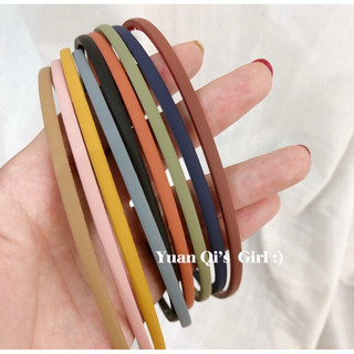 Cài tóc / bờm tóc màu trơn nhám xinh