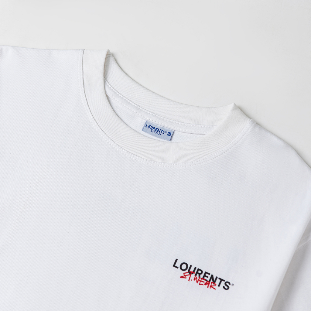 Áo Thun Local Brand Lourents Unisex Premium Cotton Basic Tee - TEE2 Trắng