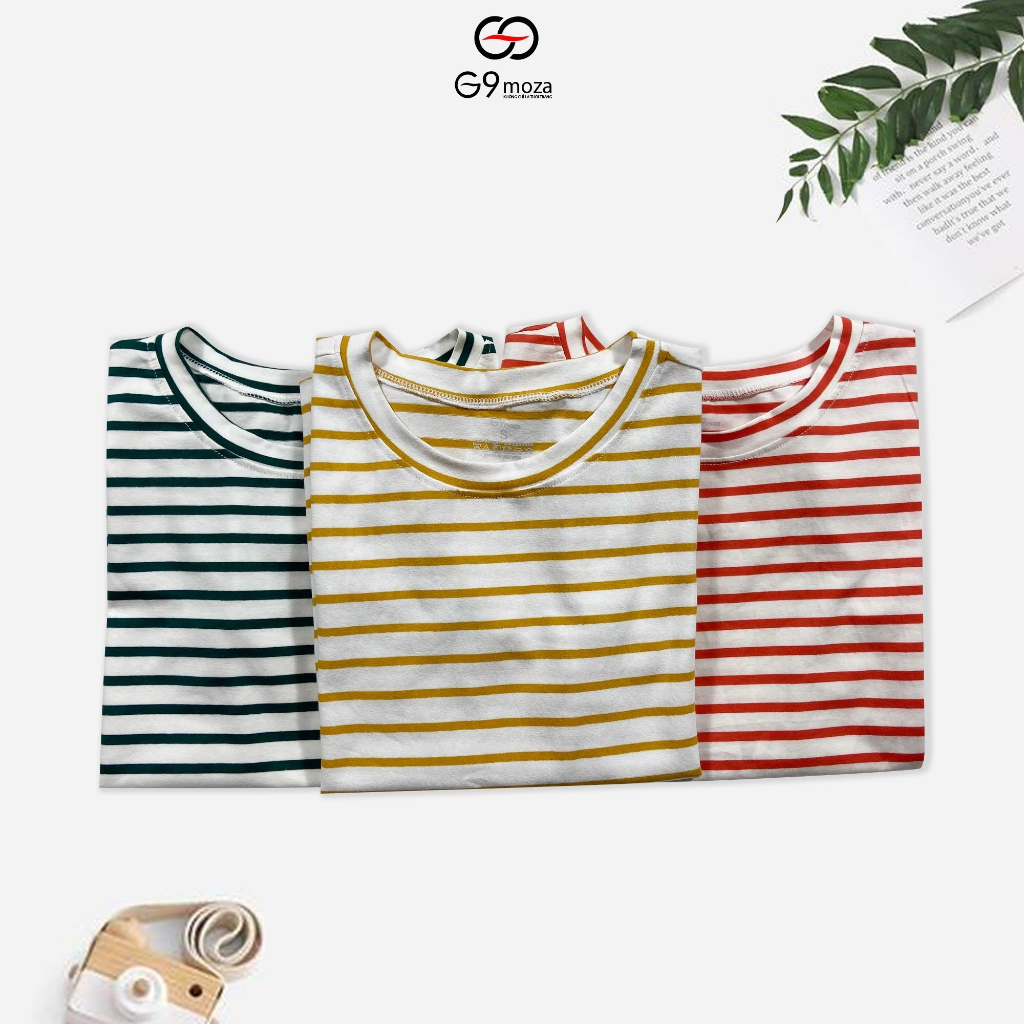 Áo thun kẻ ngang G9moza basic thoáng mát, mềm mại