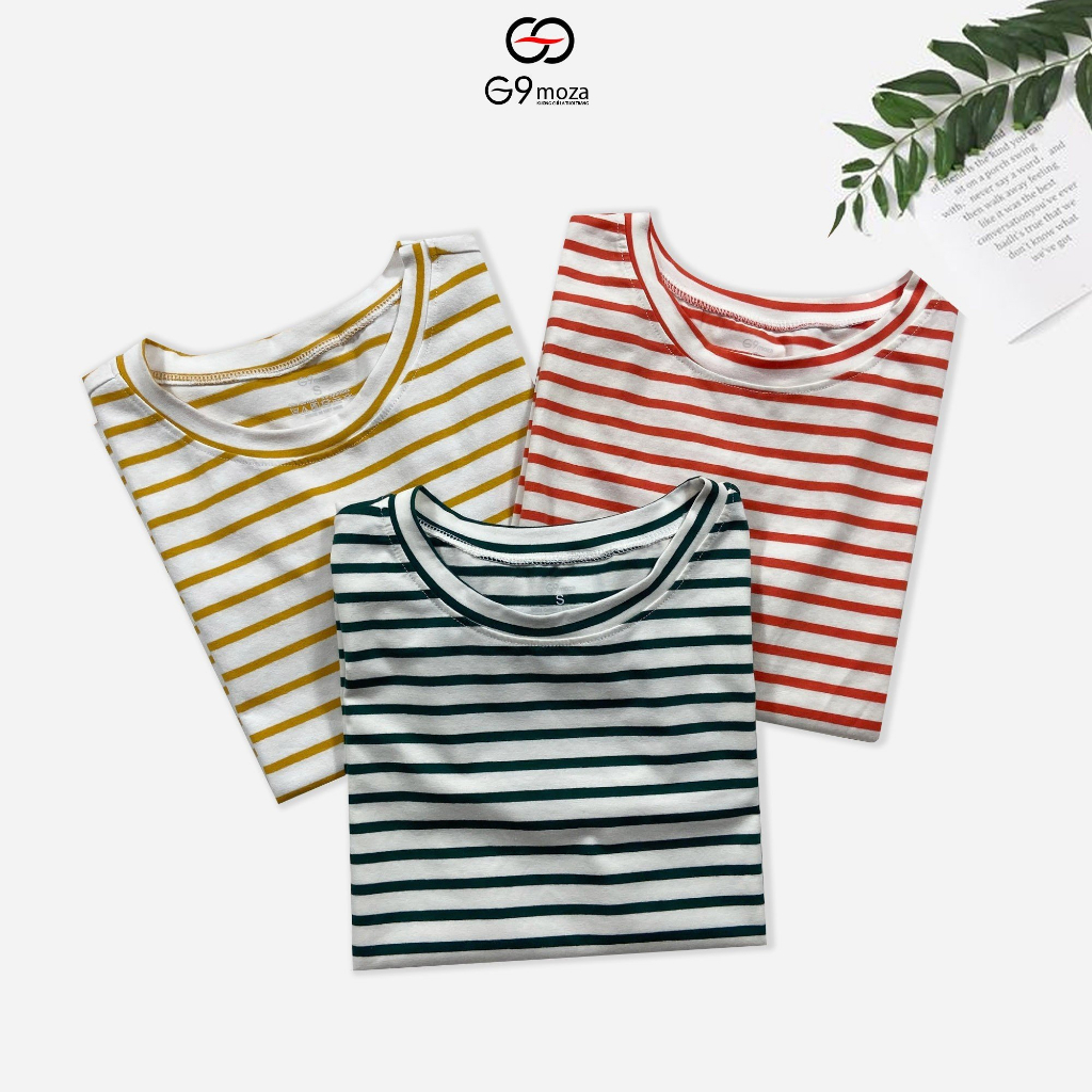 Áo thun kẻ ngang G9moza basic thoáng mát, mềm mại