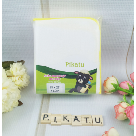 Khăn Sữa 3 Lớp Pikatu 25x25