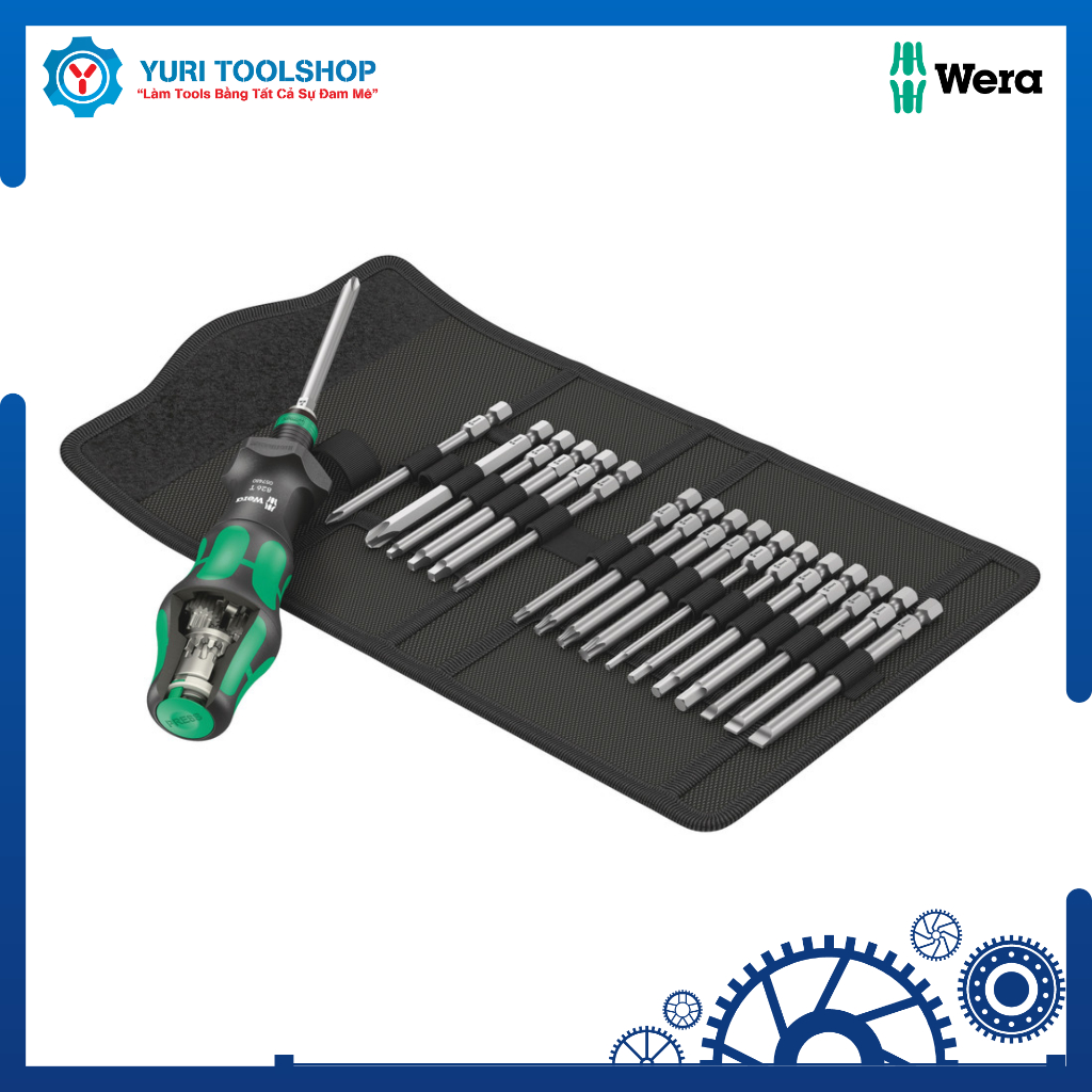 Bộ tua vít Wera Hệ Inch Kraftform Kompakt Turbo Imperial 1 - 05057483001