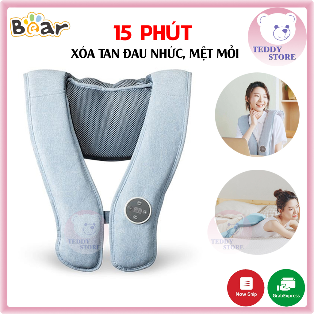 Máy Massage Cổ Vai Gáy Bear MA-B01V1 - Máy Massage Đa Năng Làm Nóng Bằng Hồng Ngoại Đánh Tan Đau Nhức Mệt Mỏi