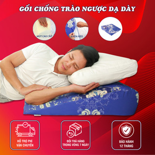 Gối chống trào ngược dạ dày YOROKOBI chính hàng chống ngáy, xoang, ợ chua