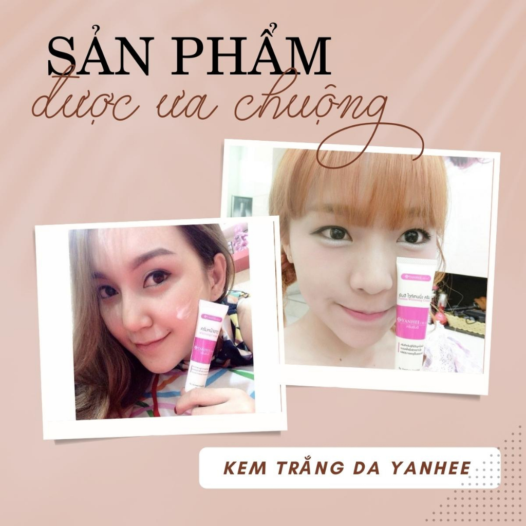 Combo làm sạch và dưỡng trắng da Yanhee Cleansing Gel 50g + Yanhee Whitening Cream 20g Thái Lan