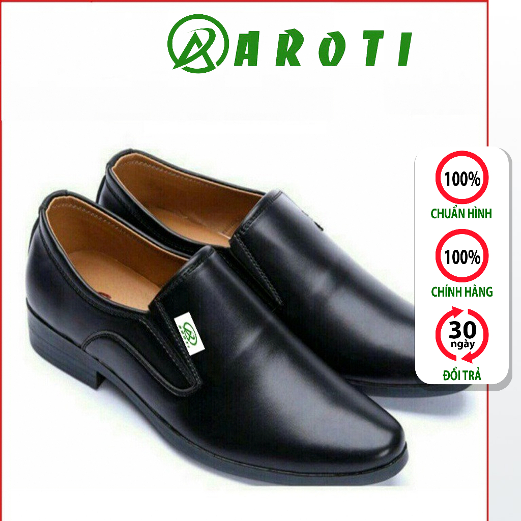 Giày Nam AROTI Dáng Tây Lười Chất Da Đẹp Cao Cấp,Đế Khâu Cực Bền Form Mọi Công Sở Sang Trọng Màu Đen-Đủ size M519nâu sp1