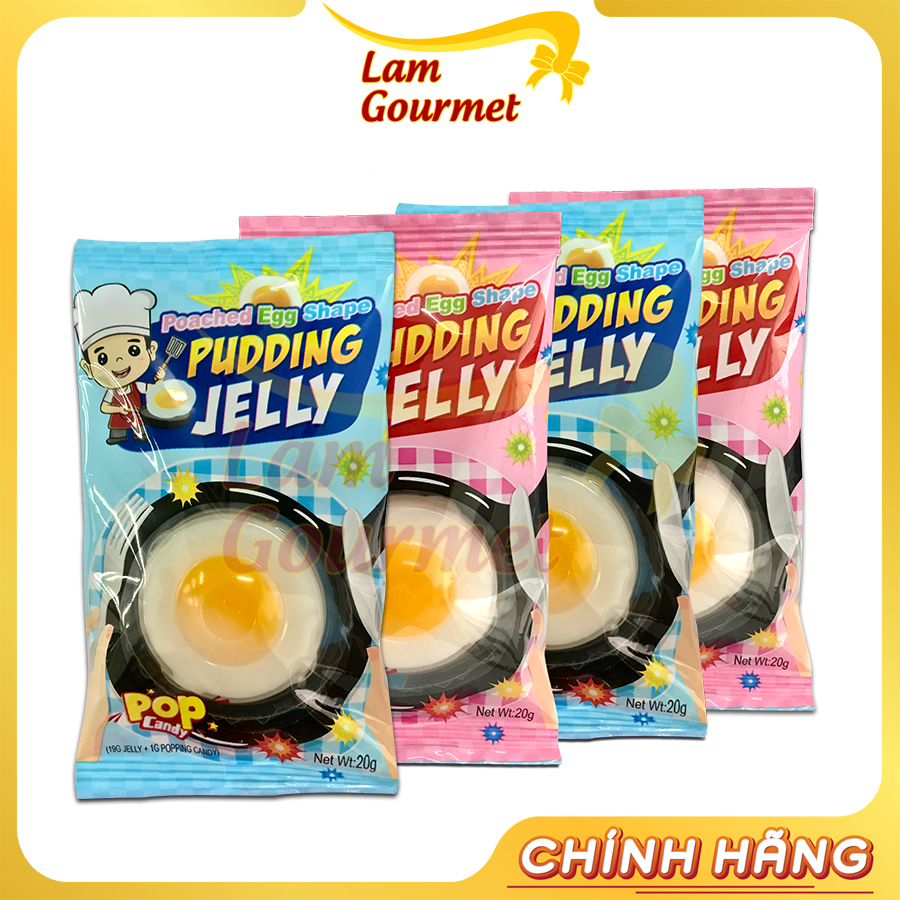 Kẹo Dẻo Thạch Pudding Trứng Ốp La Đại Dương/ Kẹo Nổ - Lam Gourmet