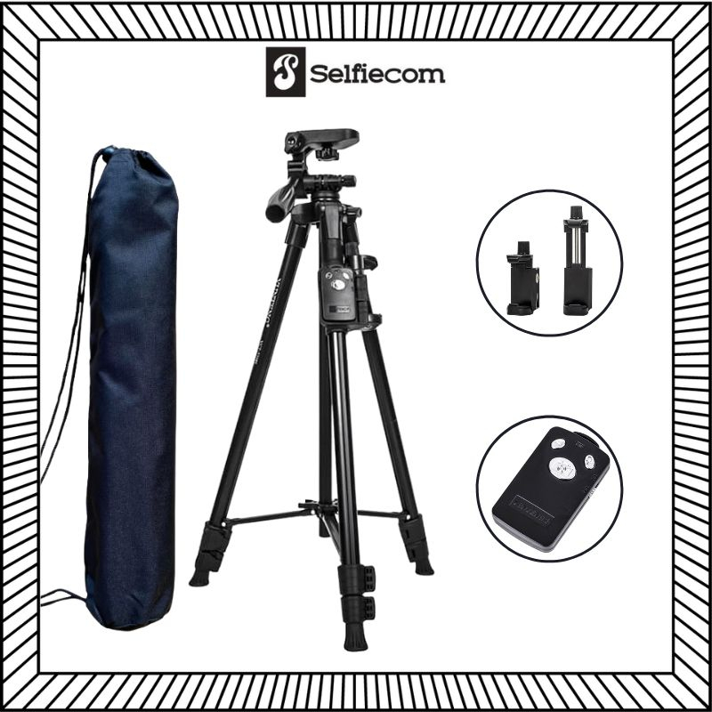 Tripod/ Chân đế máy ảnh, điện thoại Yunteng VCT 5208L phụ kiện quay chụp kèm remote