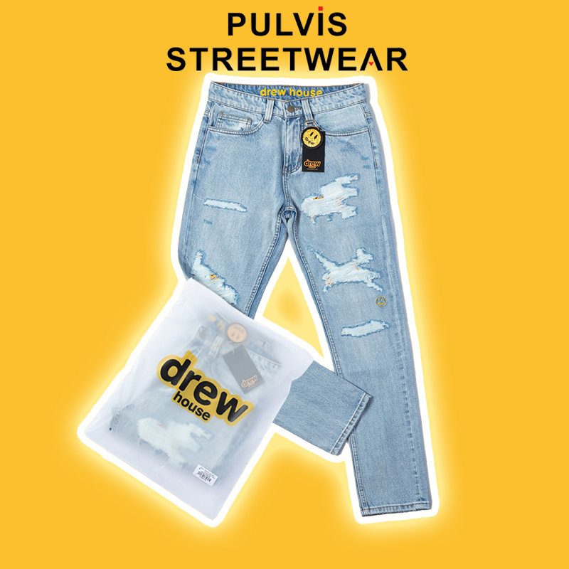 - Quần Denim Jeans D.R.E.W House Tapered Leg Vintage Bleach Wash, Quần jeans nam