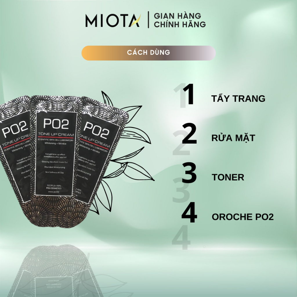 Kem Kích Trắng Váng Sữa Orôche Po2 Tone Up Cream 3g