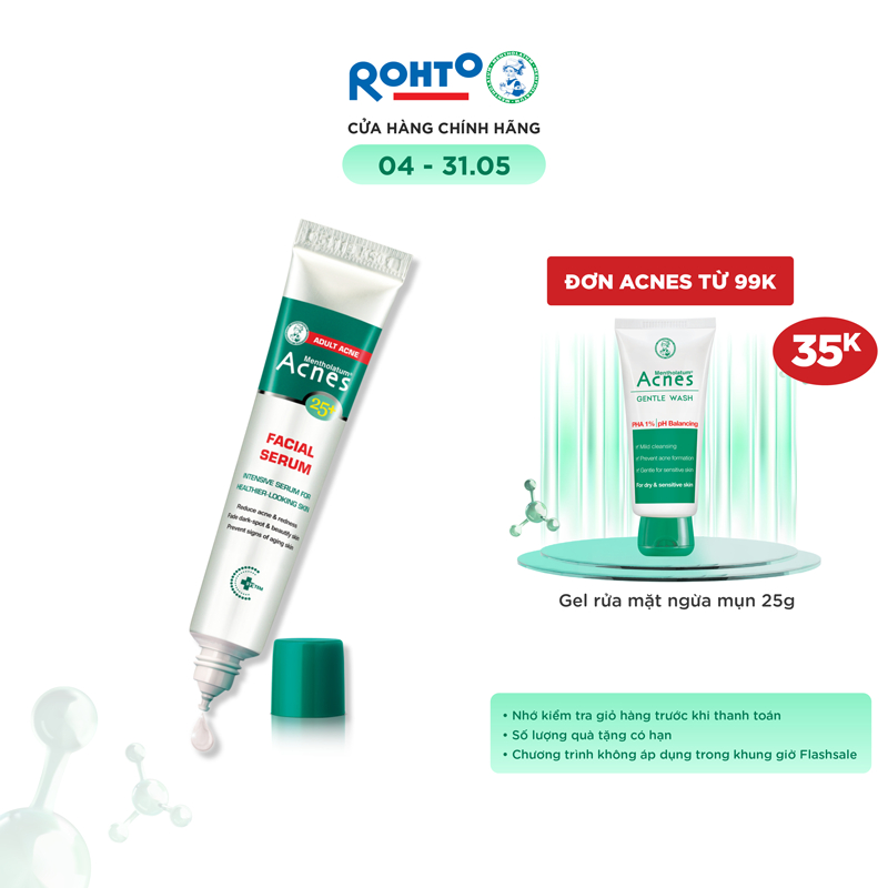 Tinh chất chuyên biệt cho da mụn tuổi trưởng thành Acnes 25+ Facial Serum 20ml