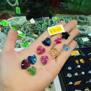 Mặt dây chuyền pha lê Áo trái tim cao cấp