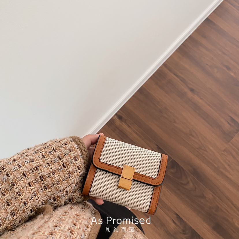 Ví cầm tay nữ nhỏ gọn Naomi thiết kế basic 14S-K