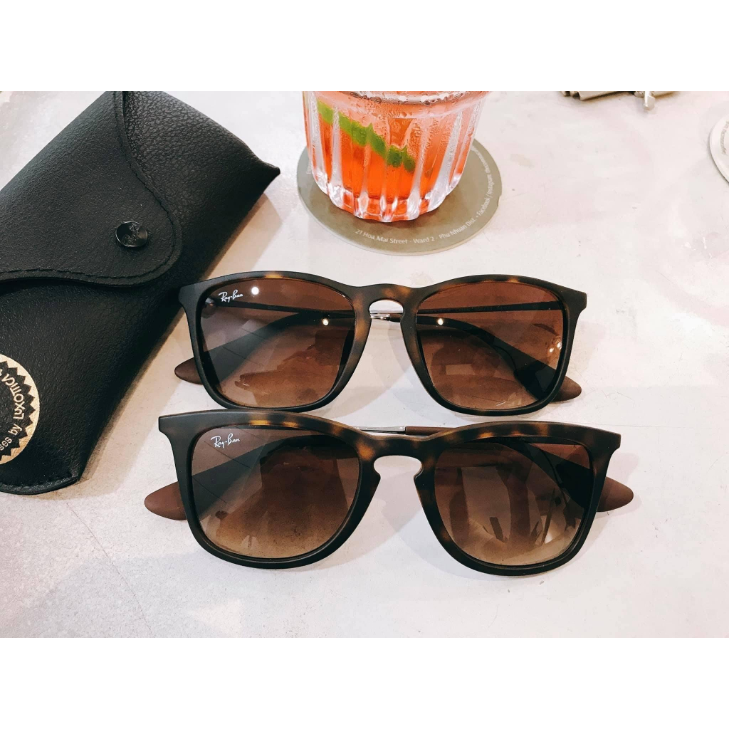 Kính mát chính hãng nam, nữ RayBan RB4187F 856 Chris - Size 54mm - 50mm nam nữ đeo đẹp!