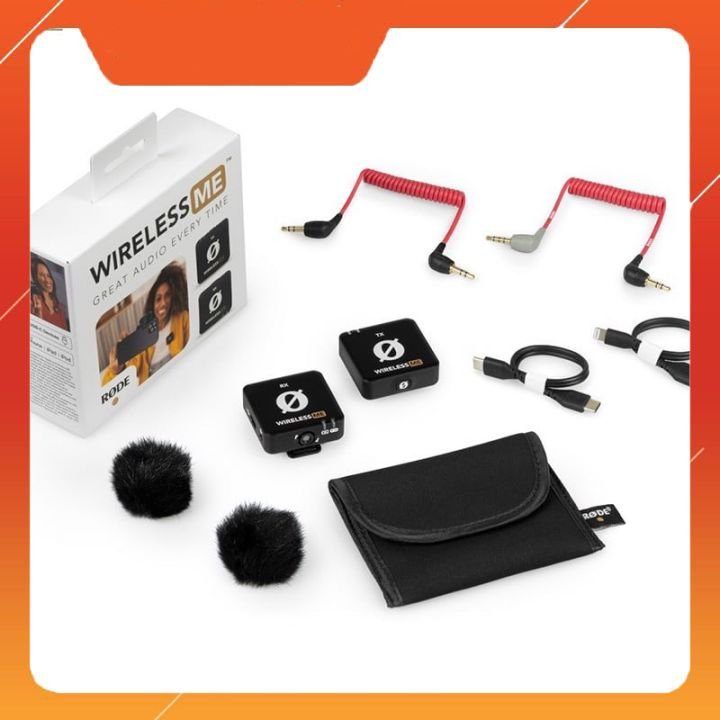 Rode Wireless ME - Micro Cài Áo Không Dây 2.4GHz, Tương Thích Nhiều Thiết Bị Cho Podcast, Quay Tiktok, Phỏng Vấn [TẶNG C
