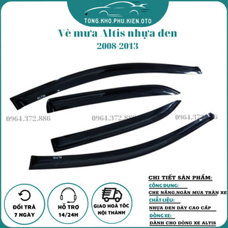 Vè che mưa dành cho toyota altis 2008- 2009 2010 2011 2012 2013 nhựa đen