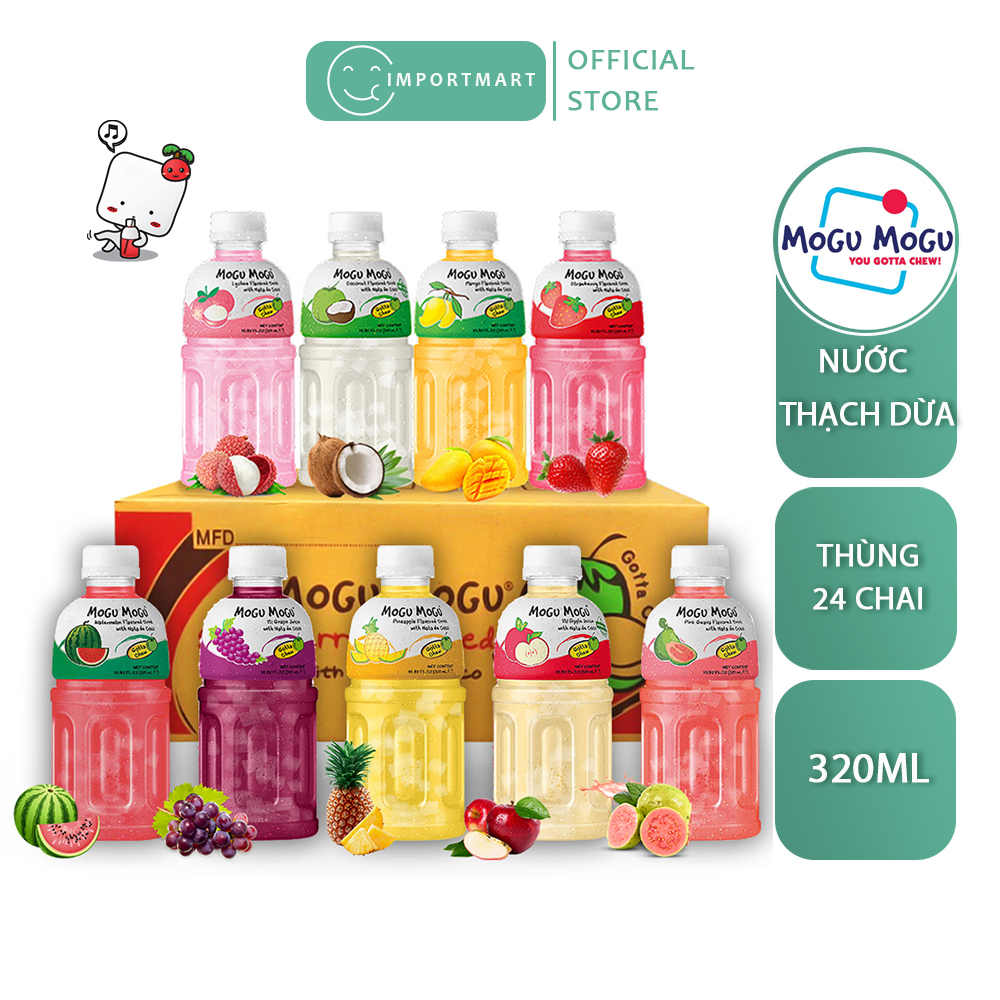 Thùng 24 Chai Nước Thạch Dừa MOGU MOGU