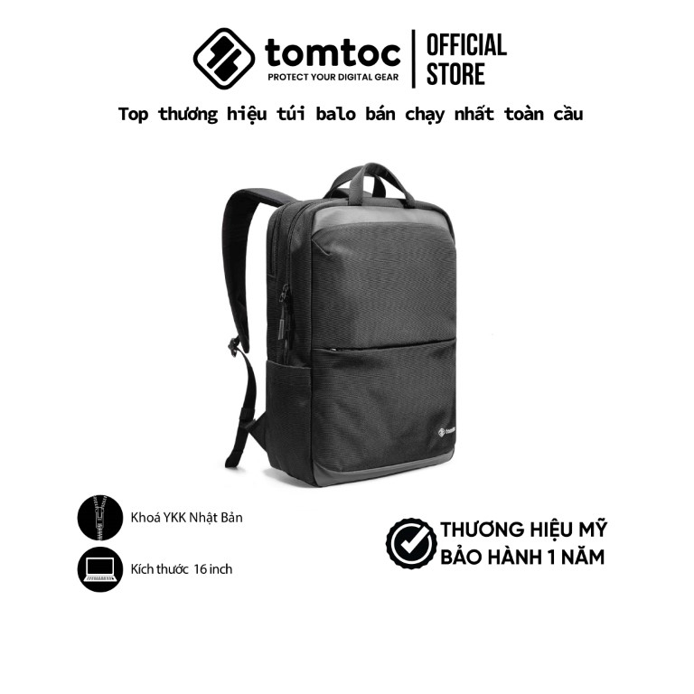 Balo Tomtoc Premium Commuting and Travel 16inch - Hàng chính hãng