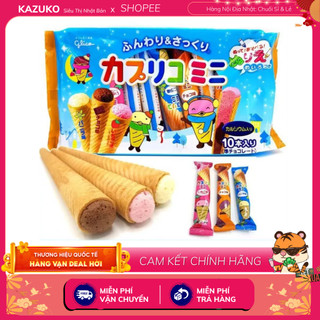 Bánh ốc quế nhật bản glico gói 10 chiếc