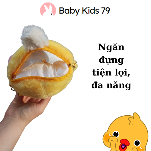 Túi vịt bông, Túi vịt má hồng đựng điện thoại, son tiện lợi | BigBuy360 - bigbuy360.vn