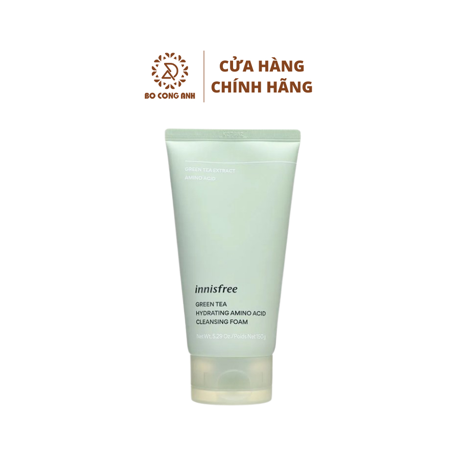 Sữa rửa mặt trà xanh Innisfree Green Tea Hydrating Amino Acid 150ml