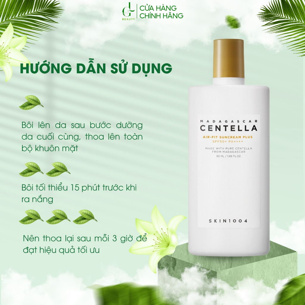 Kem Chống nắng Skin1004 Madagascar Centella Air Fit SunCream Plus SPF50+ PA+++ 50ml