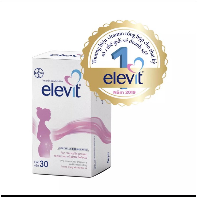 Elevit hộp 30 viên bổ sung dưỡng chất cần thiết - vitamin trước và sau sinh