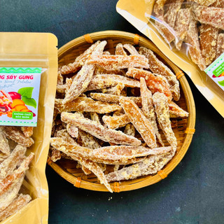 Khoai lang mật sấy gừng 500g đồ ăn vặt thơm ngon nồng vị gừng Đặc sản Đà Lạt
