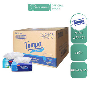 Thùng khăn giấy rút tempo 4 lớp- thùng 64 gói