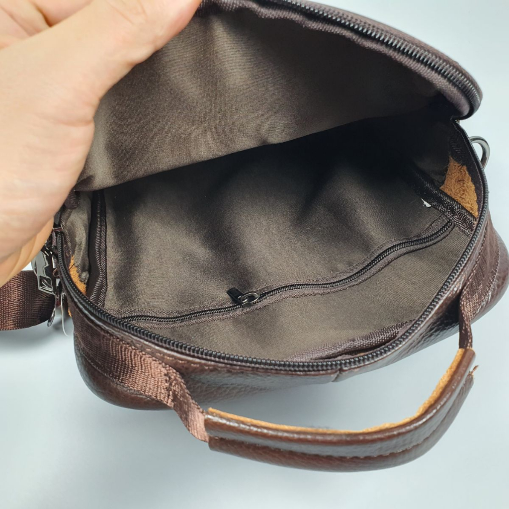 Túi đeo chéo nam da bò thật TD115LEA  - 100% da thật, BH 3 năm