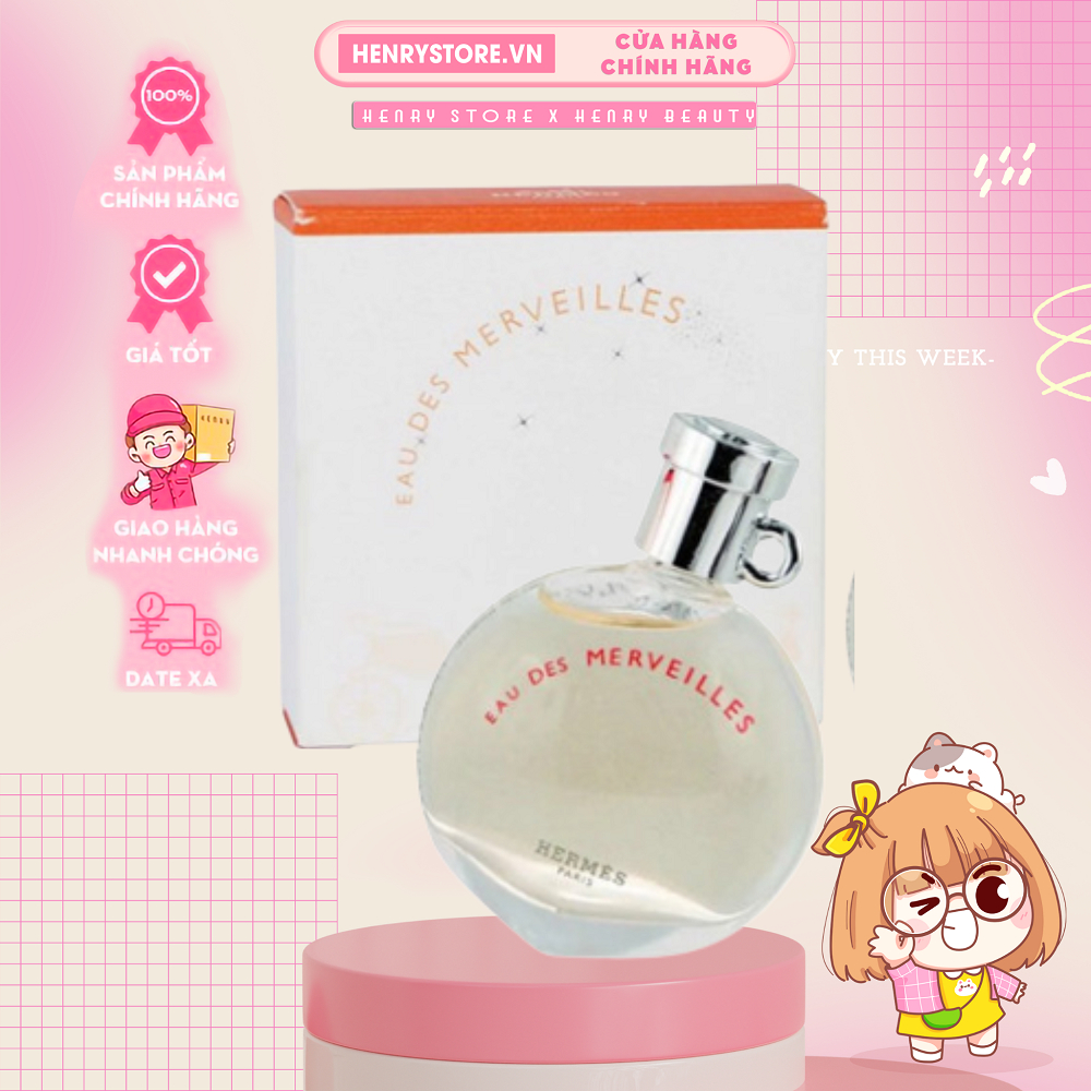 Nước hoa Hermes Eau Des Merveilles ngọt ngào, cuốn hút và thanh lịch 7.5ml EDT