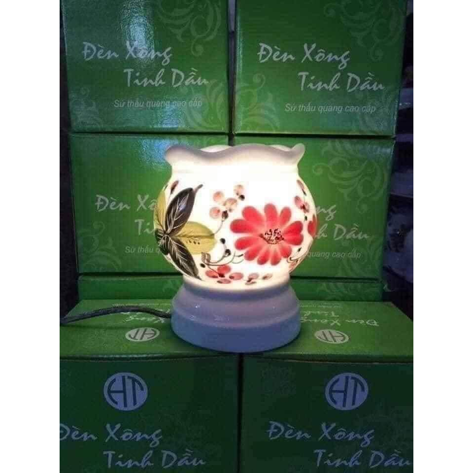 Đèn xông tinh dầu  gốm sứ Bát Tràng size to thơm phòng đuổi muỗi Saki Starhome