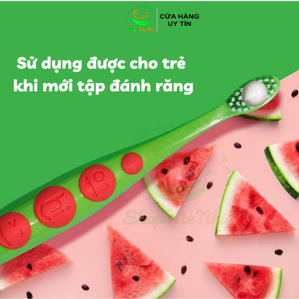Kem đánh răng hữu cơ cho bé nuốt được -Kem đánh răng an toàn cho trẻ 1 tuổi - Hello toothpaste Mùi táo organic