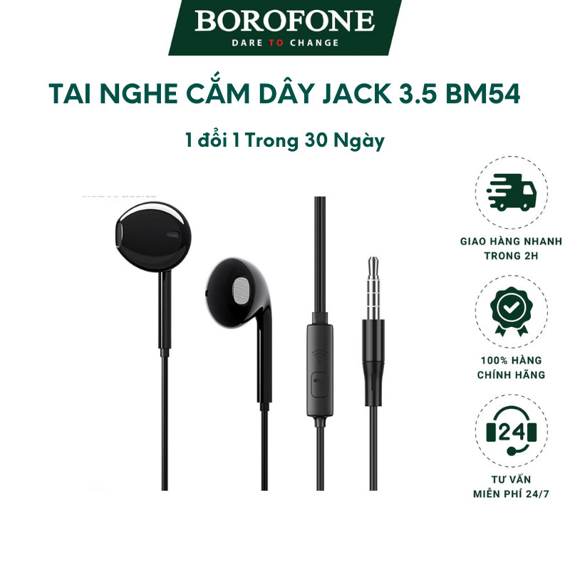 Tai nghe có dây BOROFONE BM54 Maya tích hợp micro - AK Mobile