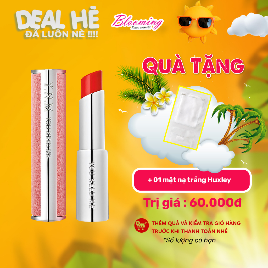 Son Dưỡng Lì Có Màu YNM Candy Pop Glow Melting Balm Pink Sunset 3g/ Đỏ Hồng