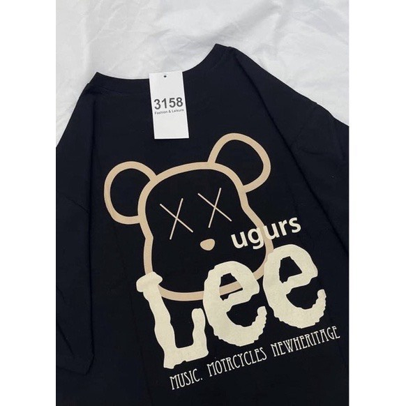 Áo thun tay lỡ, áo phông form rộng Unisex Gấu Lee - Mailamshop