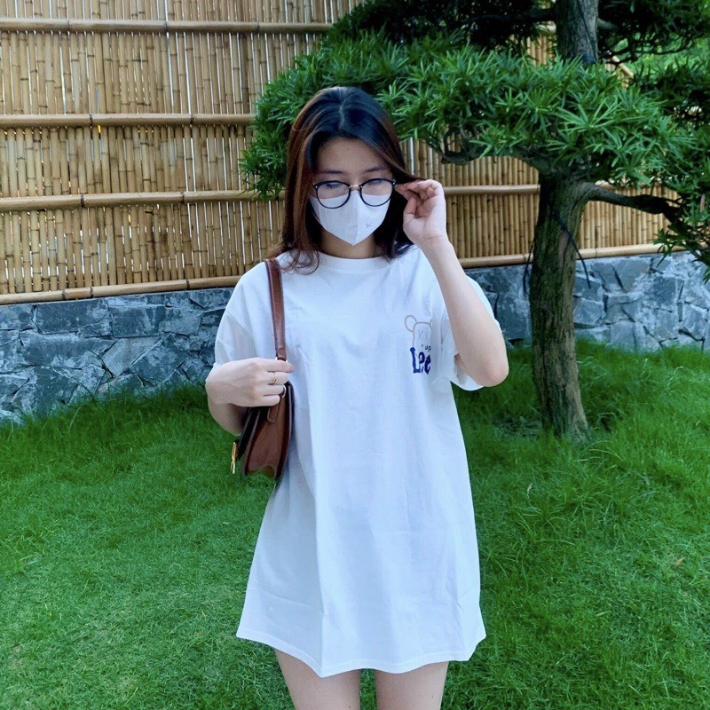 Áo thun tay lỡ, áo phông form rộng Unisex Gấu Lee - Mailamshop