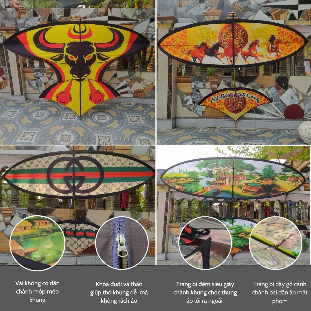 Áo diều sáo 2m5 3m áo diều lắp ghép giá rẻ 2m 2m5 3m áo diều sáo kì lân vàng 1  - Hoàng Đế