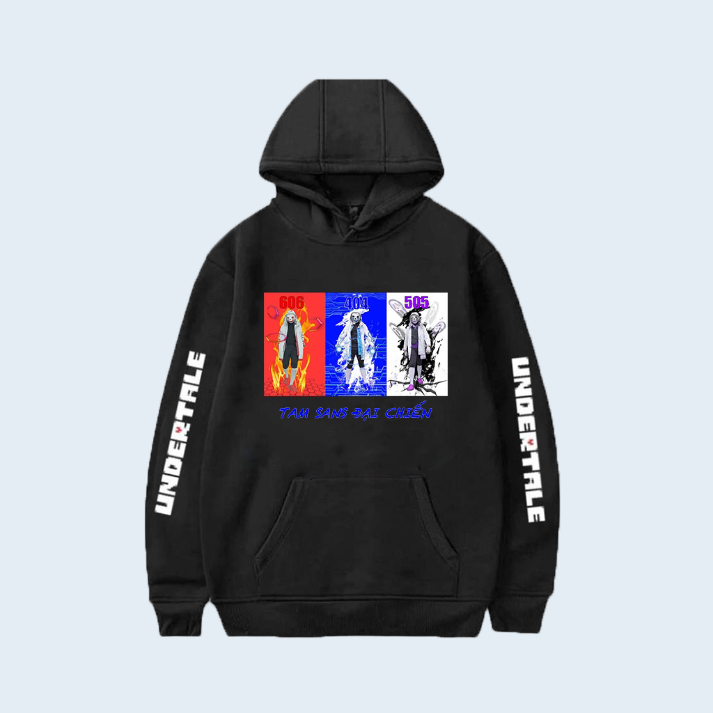 Tổng Hợp Áo Hoodie Game Undertale - in hình mới _ bé Sans 404 - Sans 505 - Sans 6