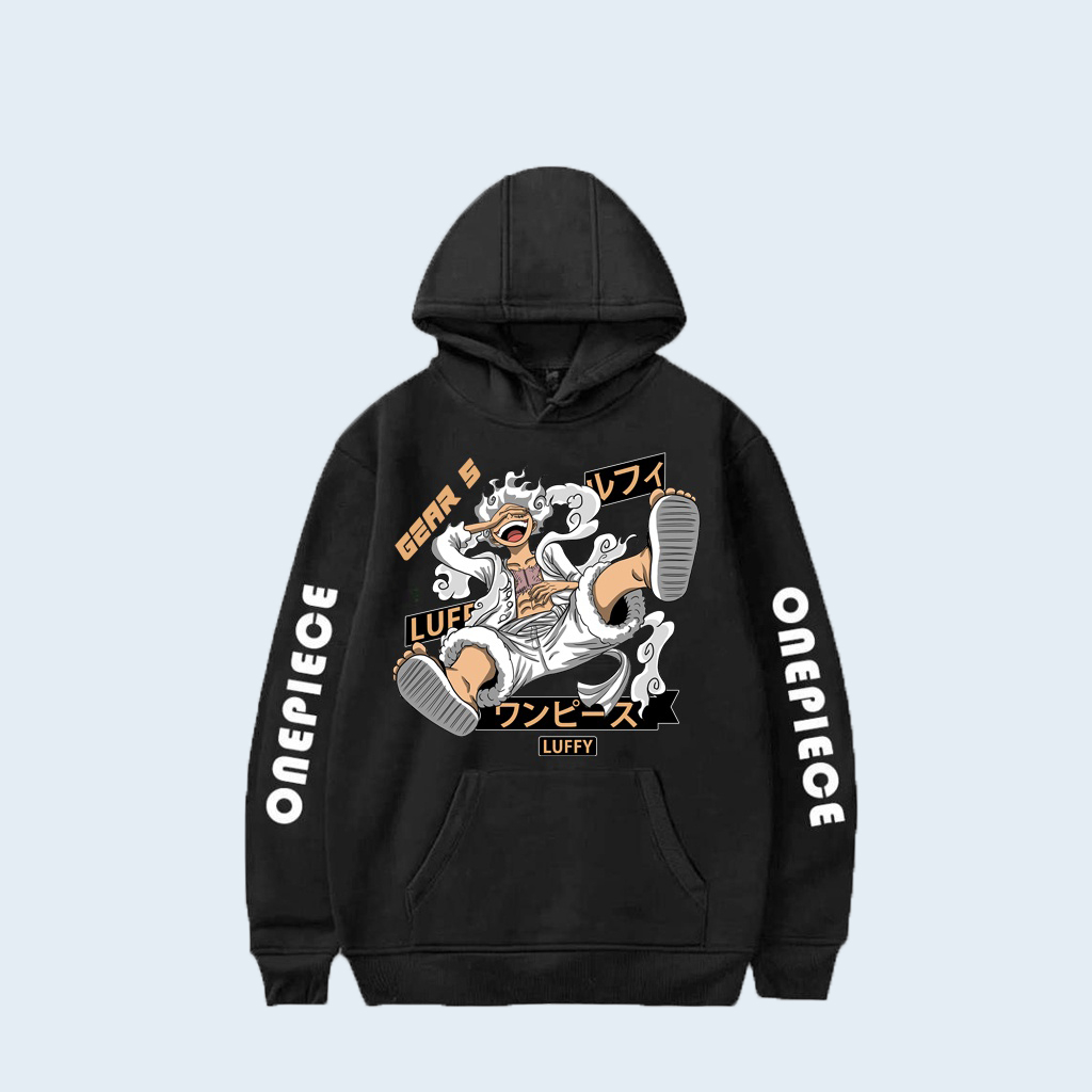 Tổng Hợp Áo Hoodie Anime One Piece - Luffy Gear5 - Mẫu hình in sắc nét Chất nỉ bô