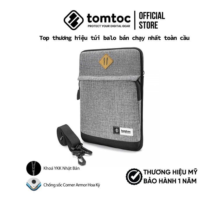 Túi đeo chéo chống sốc  Tomtoc Multi Function Shoulder Bags cho iPad 11inch-10.5inch - Hàng chính hãng