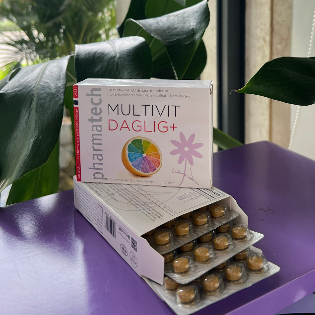 Viên Uống Bổ Sung 12 Loại Vitamin Và 7 Loại Khoáng Chất MULTIVIT DAGLIG Hộp 60 Viên