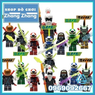 Đồ chơi Xếp hình Ninjago season 12 ltron - Slash - Cole - Unagami - Jay Kai Flop Lloyd Minifigures HJ104