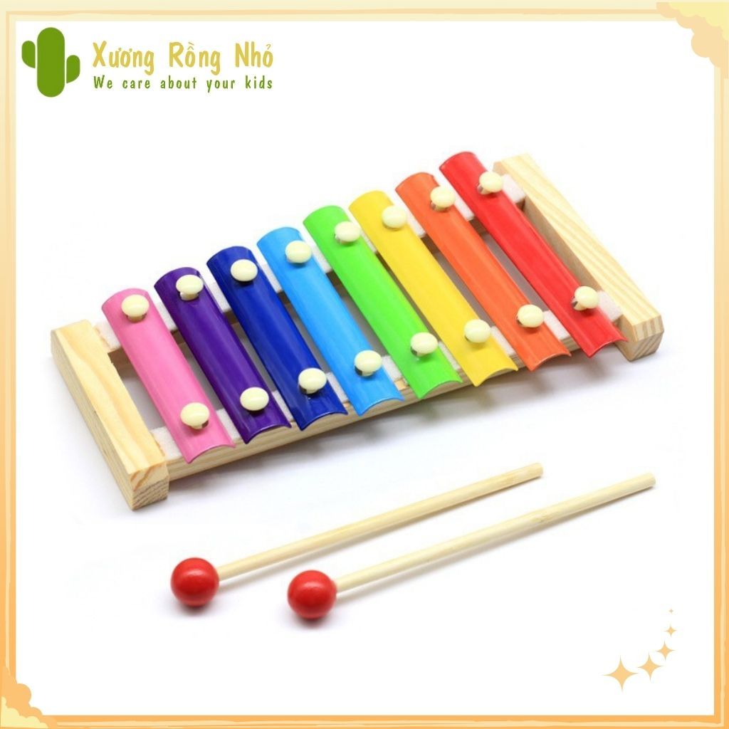 Đàn gỗ 8 quãng đồ chơi âm nhạc phát triển trí tuệ cho bé giáo cụ montessori  Xương Rồng Nhỏ