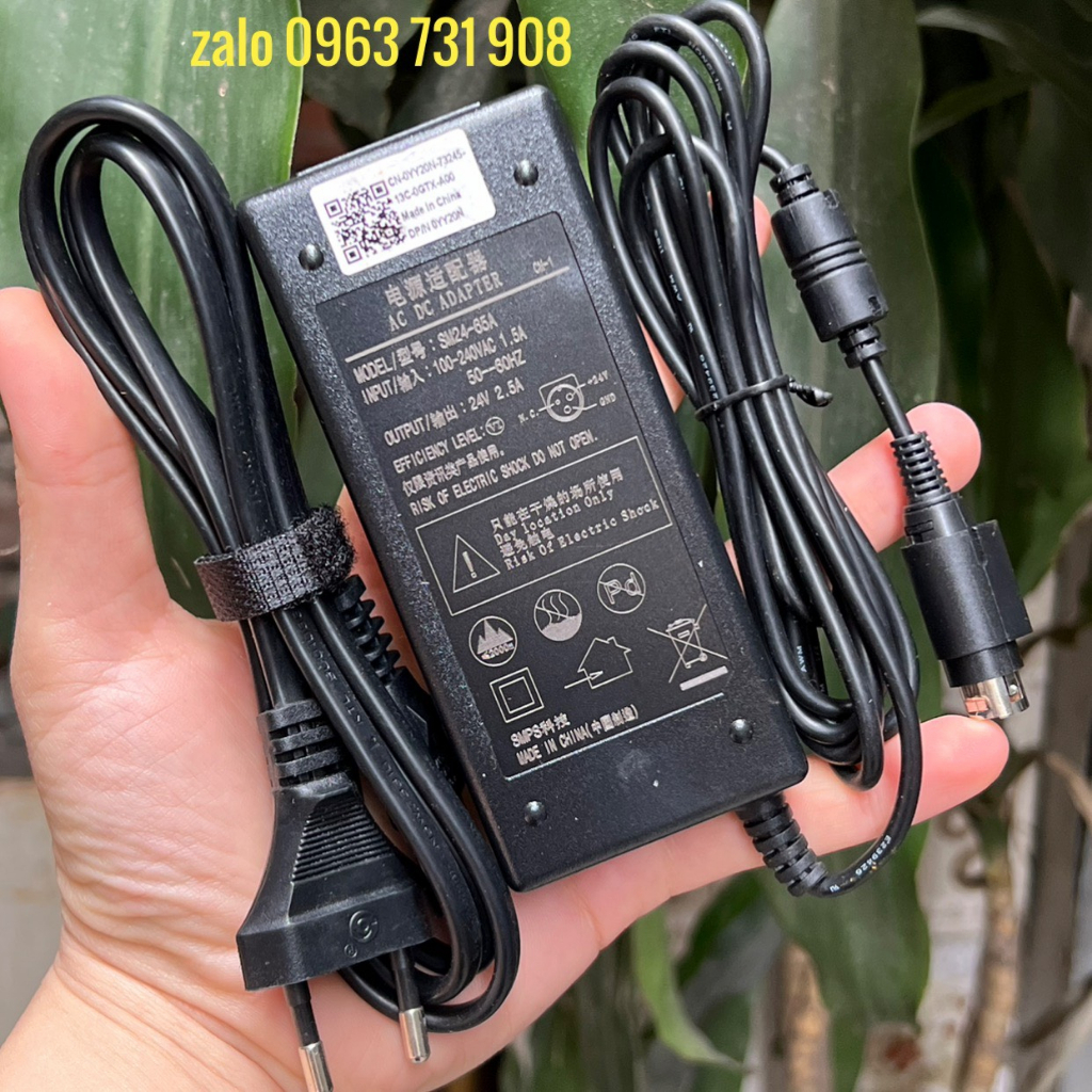 Dây nguồn máy in kpos zy307 ZY309 24V 2.5A hàng chất lượng cao
